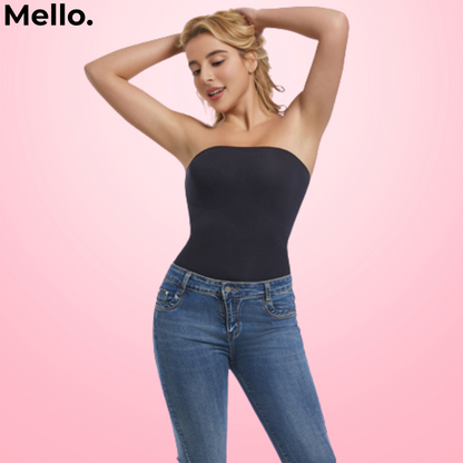 Mello. Snatché בגד גוף סטרפלס מחטב דגם ג'יין - "את כבר לא מתחבאת. את זורחת."